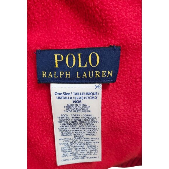 Polo Ralph Lauren Fair Isle Cotton-Blend Scarf Size 157 cm x19 cm - Picture 8 of 9